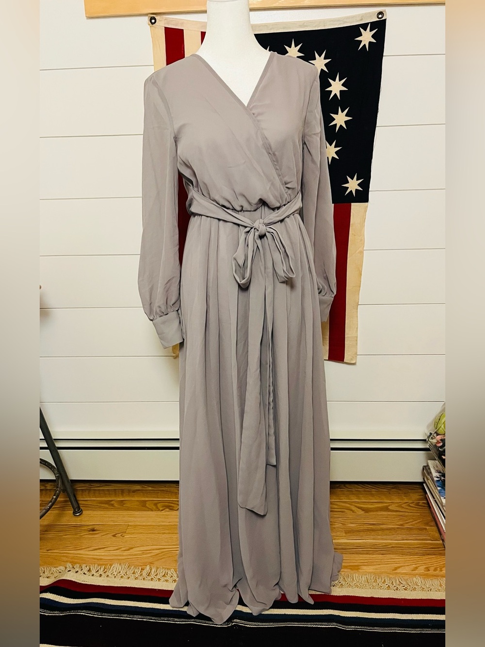 BALTIC BORN NWT Lydia Maxi Dress size small gray